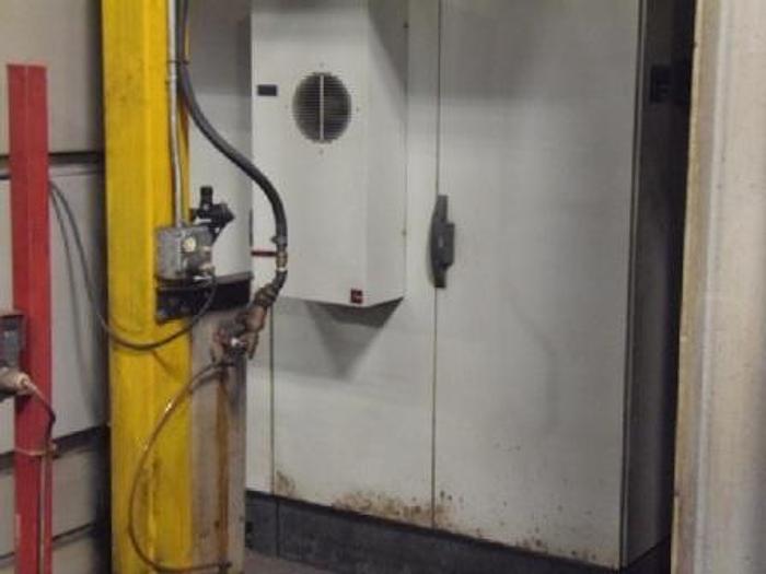 Used 2000 Vernet Behringer FP600 3 Head CNC Drill | 43' Infeed, 40' Front Conveyor