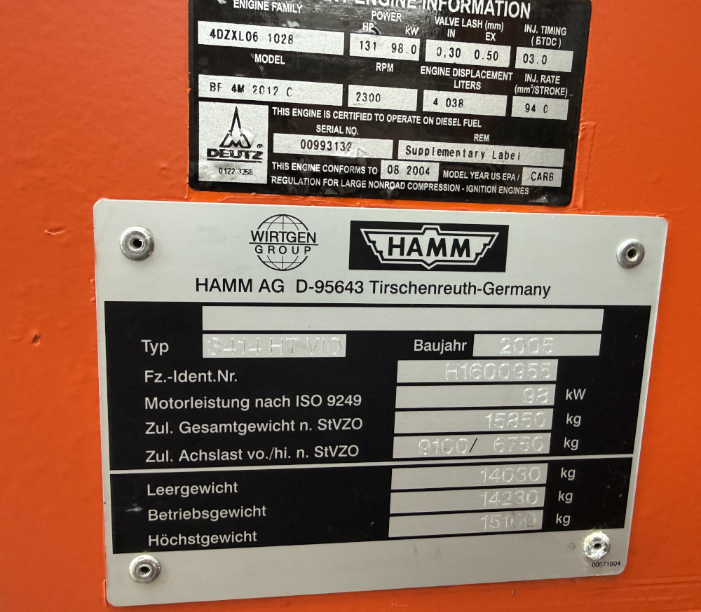 Usato 2005 Hamm 3414 HT Vio