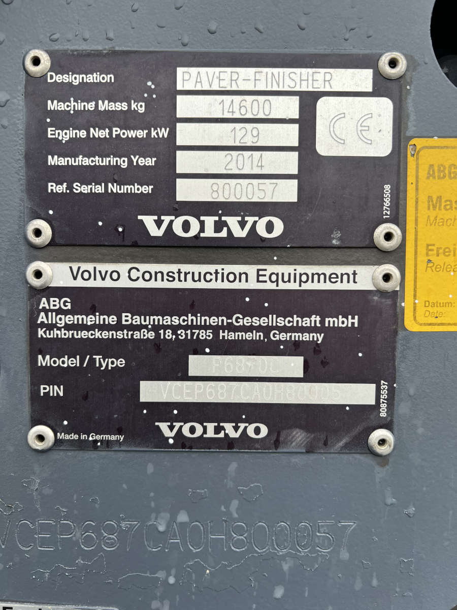 Usato 2014 Volvo P 6870C