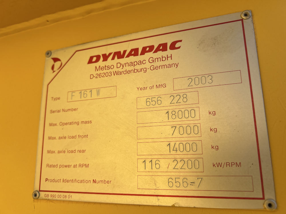 Usato 2003 Dynapac F 161 -228-