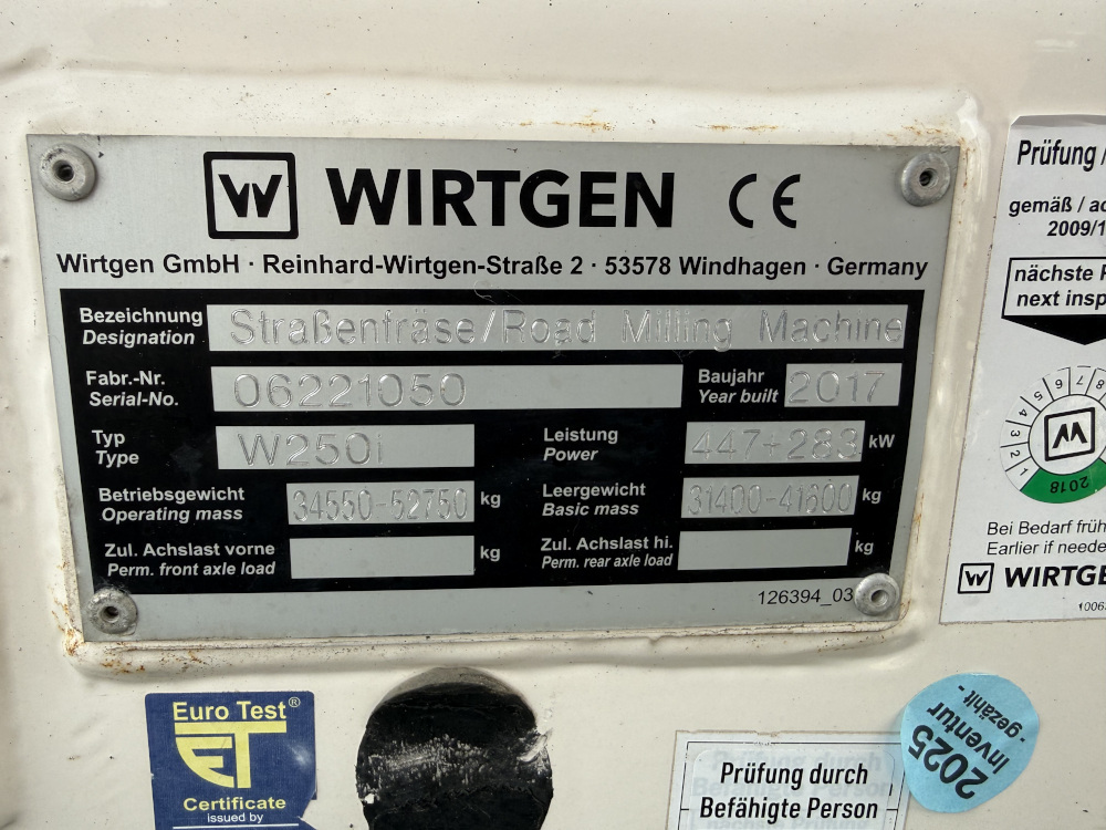 Usato 2017 Wirtgen W 250i