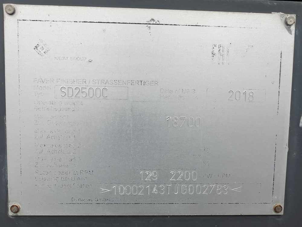 Usato 2018 Dynapac SD 2500 CS