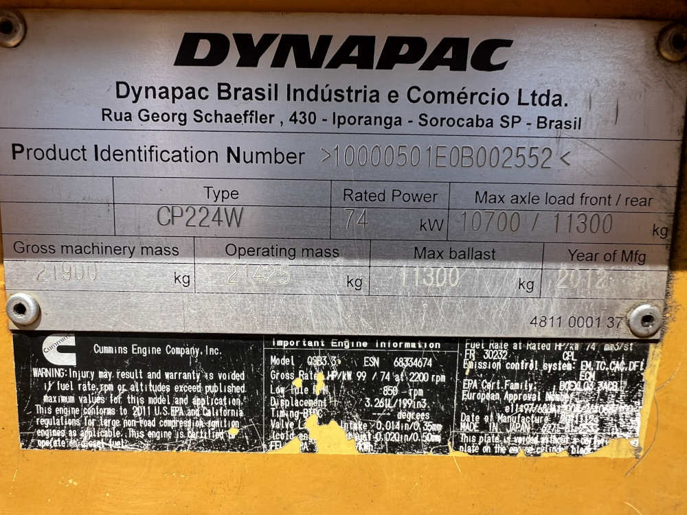 Usato 2012 Dynapac CP 224W