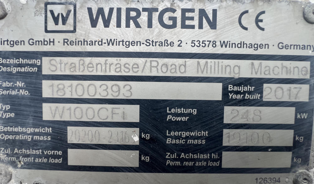 Usato 2017 Wirtgen W 100 CFi