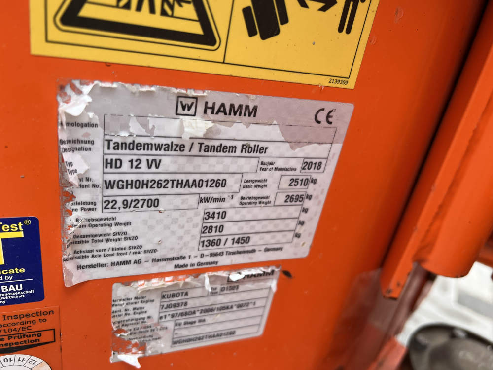 Usato 2018 Hamm HD 12 VV