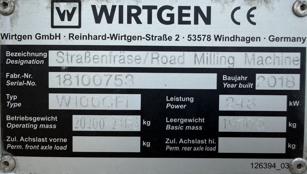 Usato 2018 Wirtgen W 100 CFi