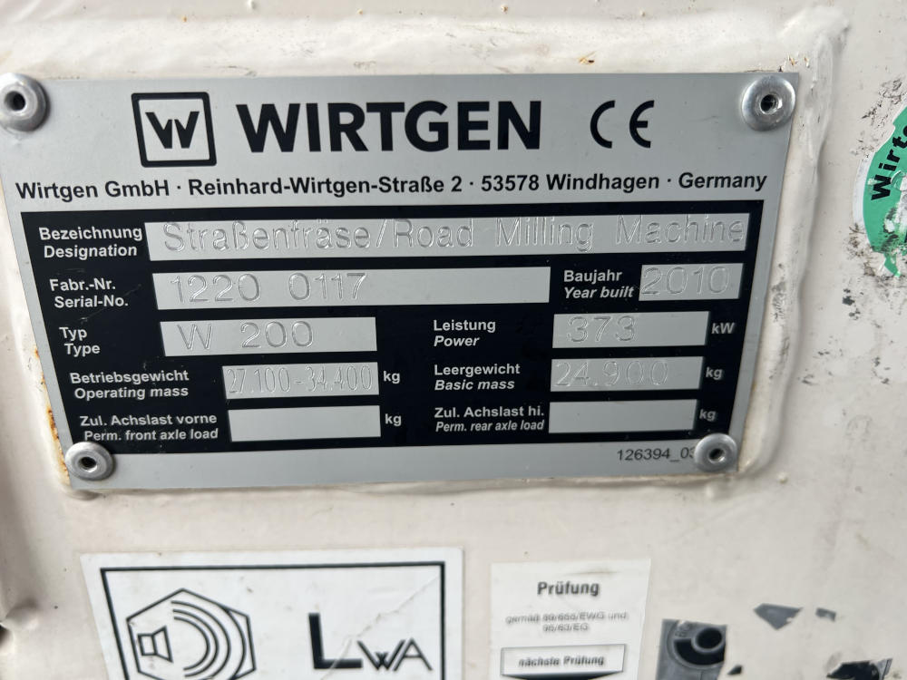 Usato 2010 Wirtgen W 200