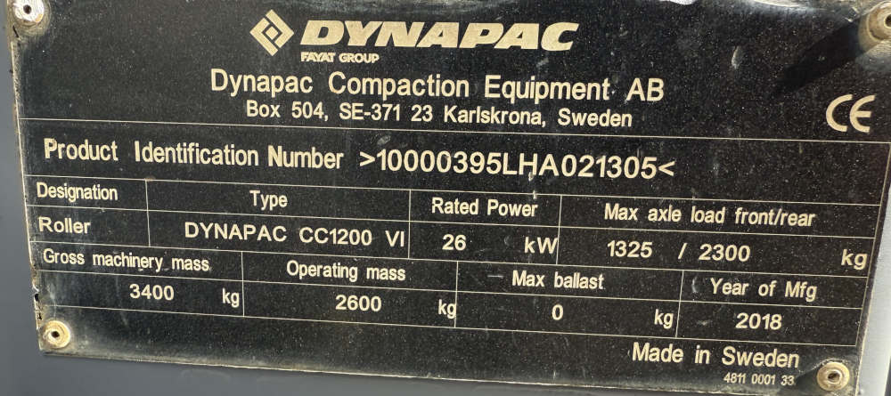 Usato 2018 Dynapac CC 1200 VI