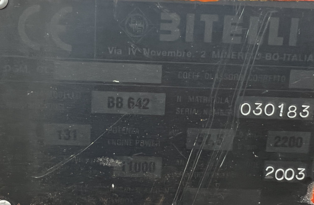 Usato 2003 Bitelli BB 642 DT