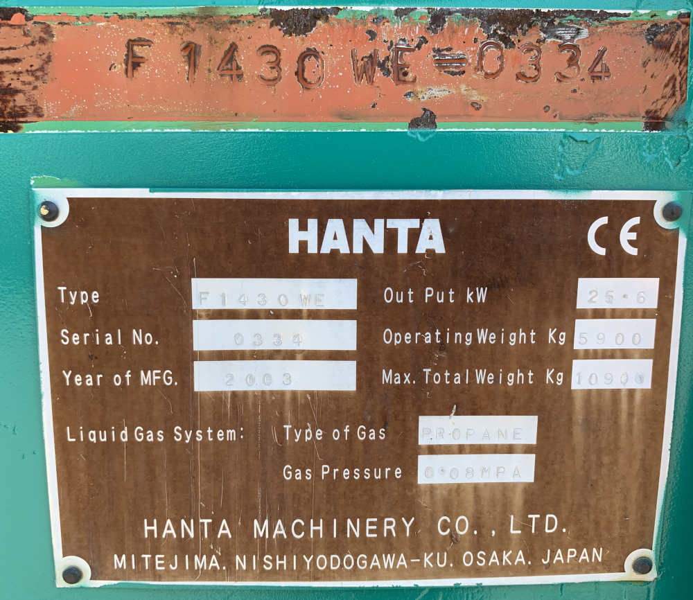 Usato 2003 Hanta 1430 WE