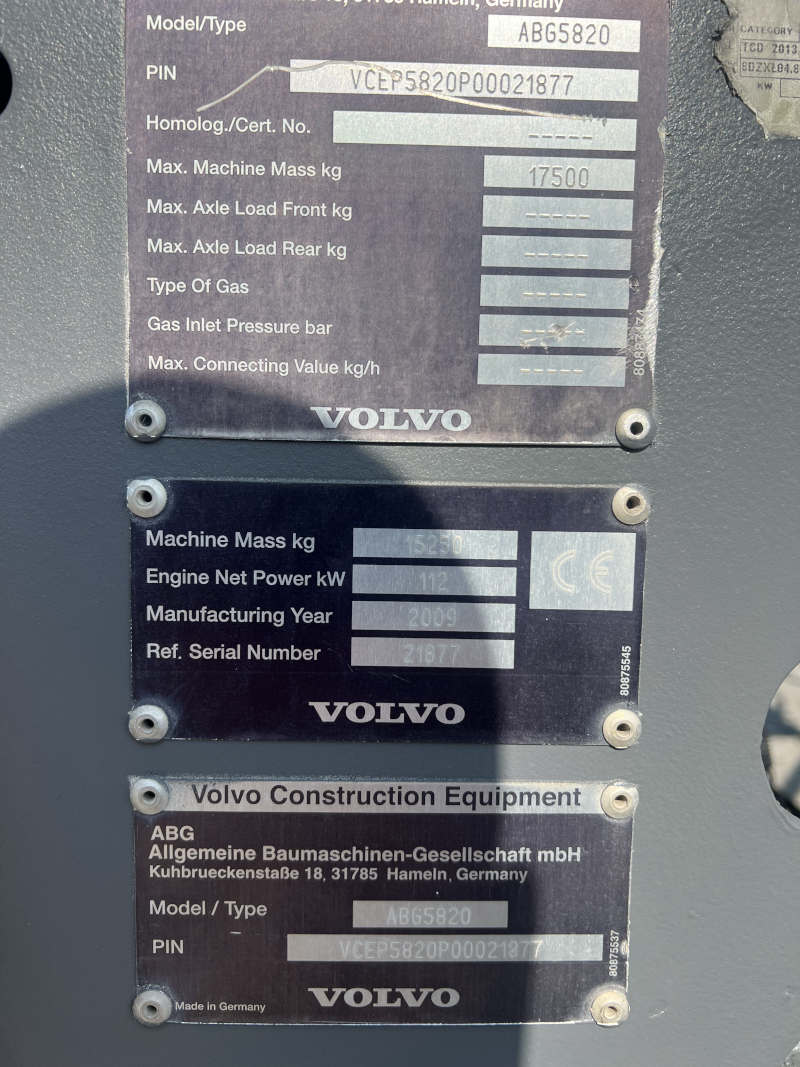 Usato 2009 Volvo ABG 5820