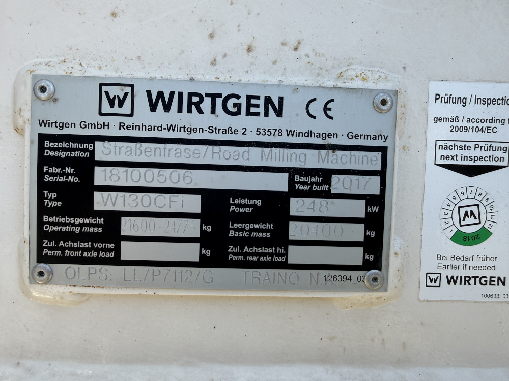 Usato 2017 Wirtgen W 130 CFi