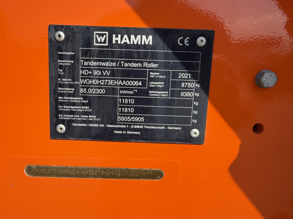 Usato 2021 Hamm HD+ 90i VV