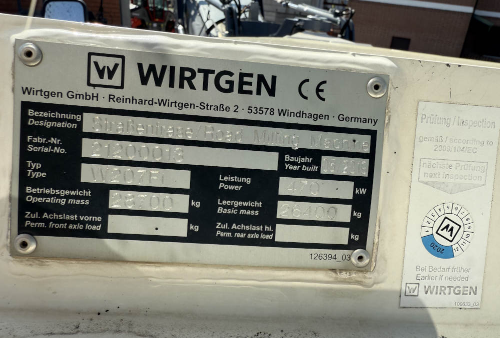Usato 2019 Wirtgen W 207 Fi