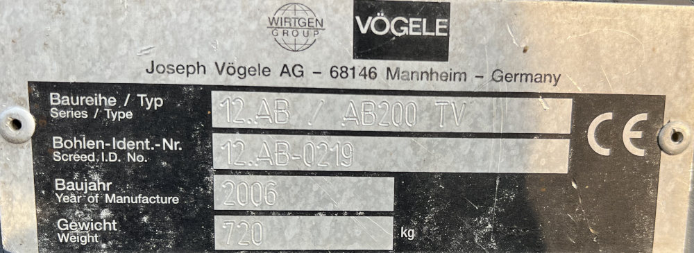 Usato 2006 Vogele Super 800 -216-