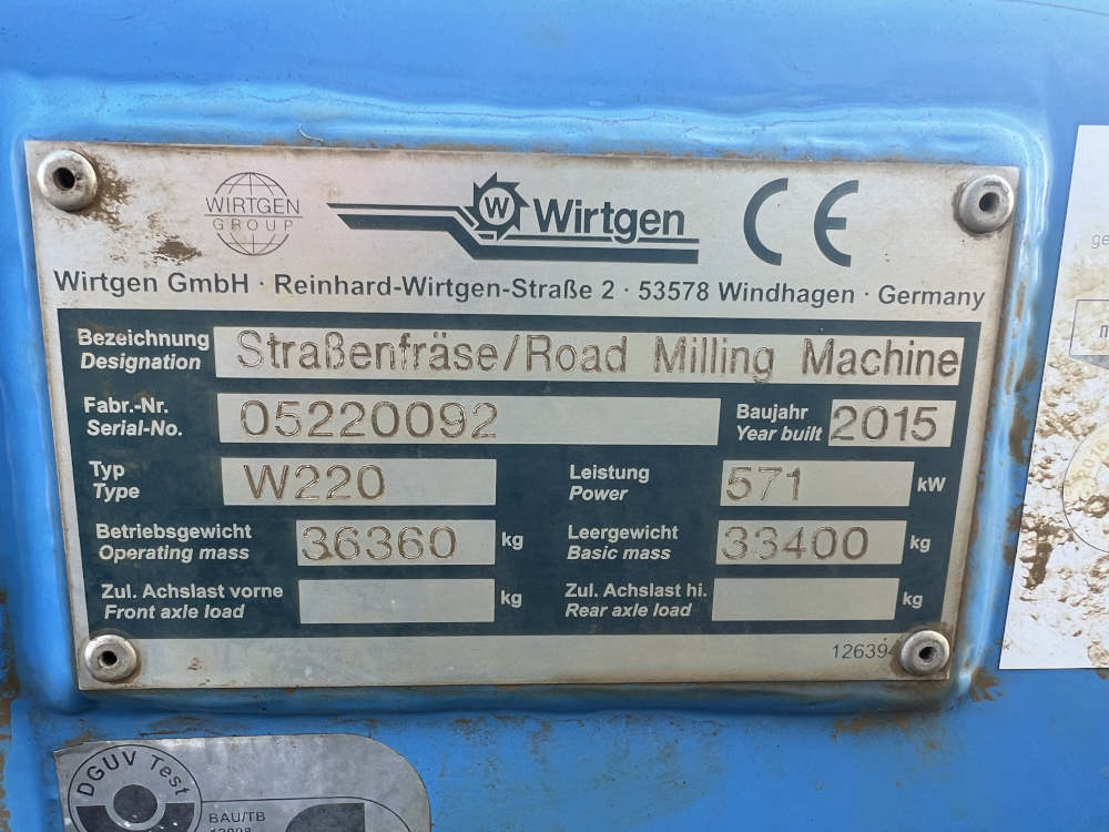 Usato 2015 Wirtgen W 220 -117-