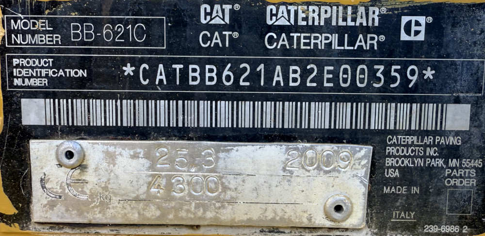 Usato 2009 Caterpillar BB 621C