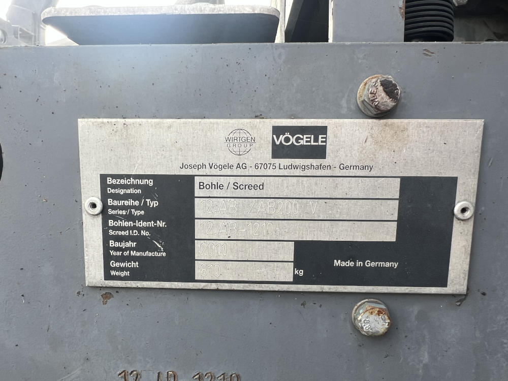 Usato 2011 Vogele Super 700