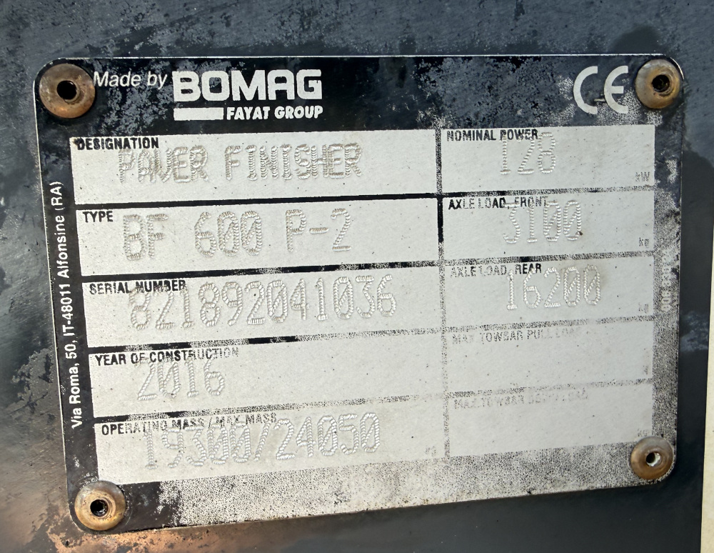 Usato 2016 Bomag BF 600P-2