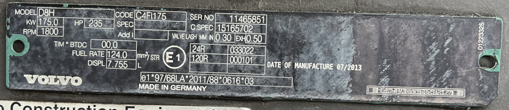 Usato 2014 Volvo P 7820C