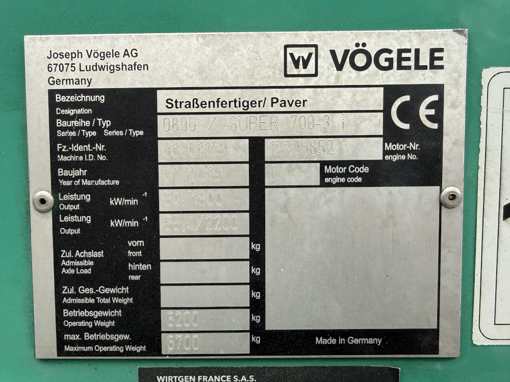 Usato 2019 Vogele Super 700-3i