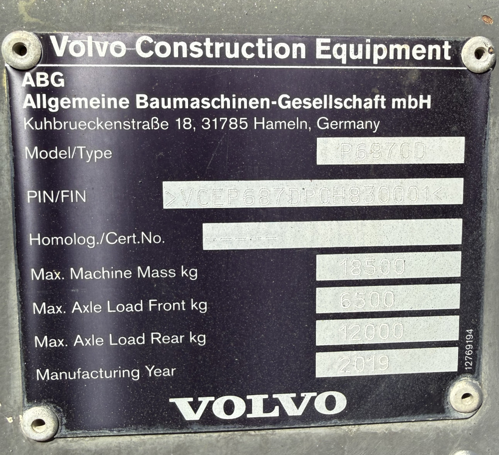 Usato 2019 Volvo P 6870D