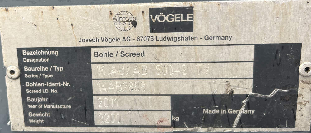 Usato 2011 Vogele S 1800-2