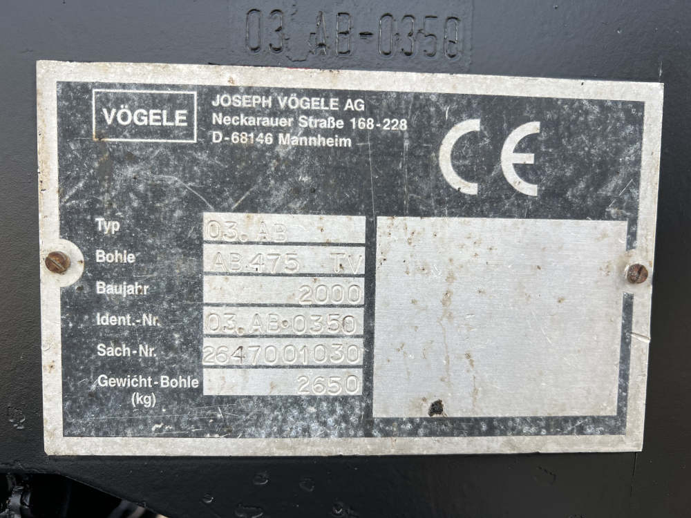 Usato 2000 Vogele S 1603 (6-83) -160-