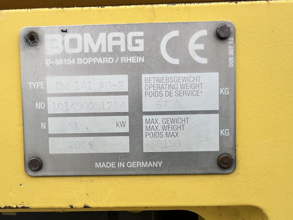 Usato 2004 Bomag BW 141 AD-2
