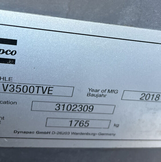 Used 2018 Dynapac SD 1800W -294-