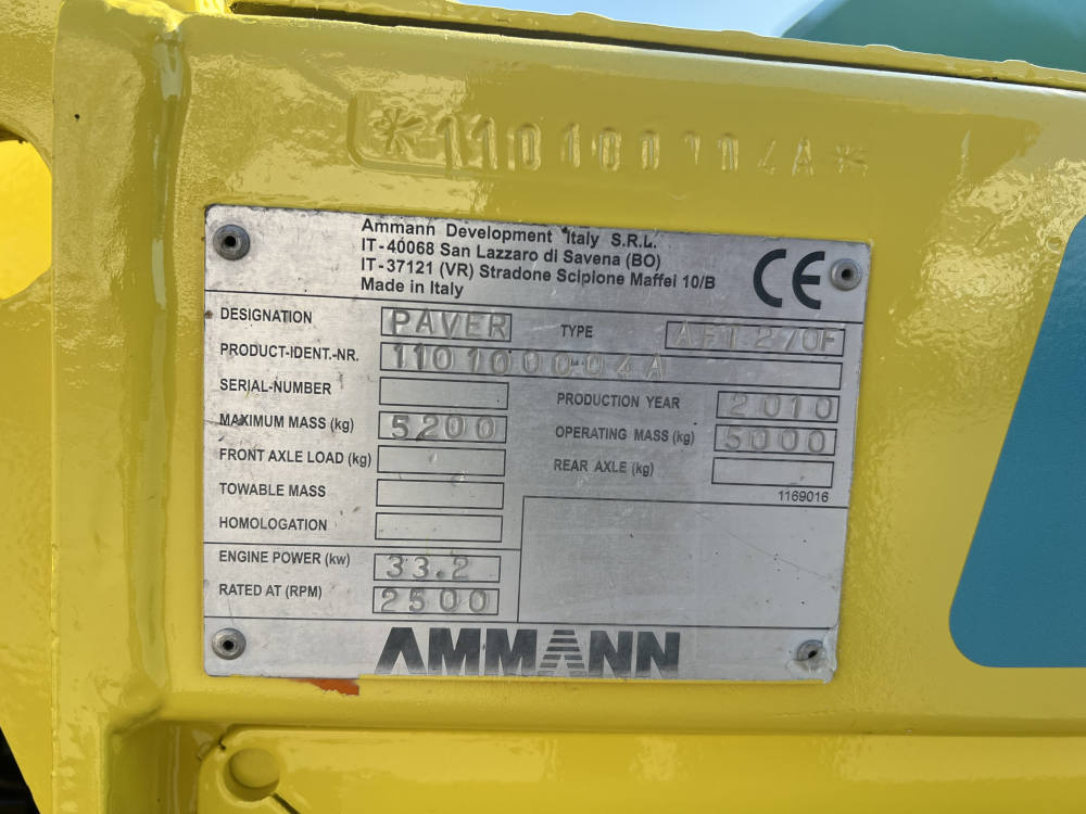 Usato 2010 Ammann AFT 270F