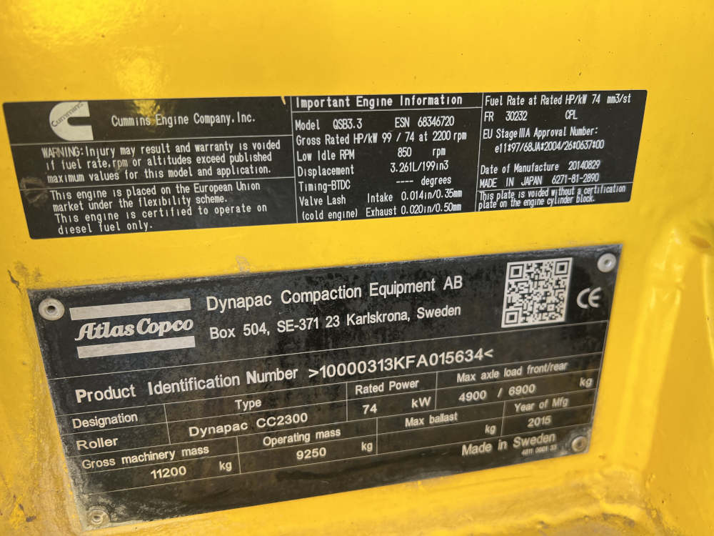 Usato 2015 Dynapac CC 2300 -634-