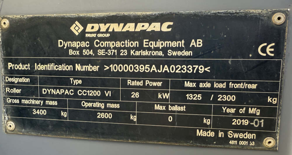 Usato 2019 Dynapac CC 1200 VI