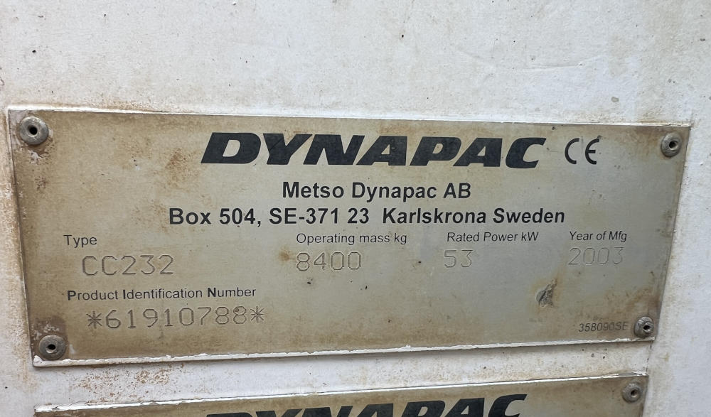 Usato 2003 Dynapac CC 232
