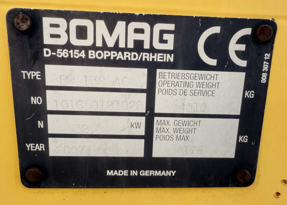 Usato 2007 Bomag BW 138 AC
