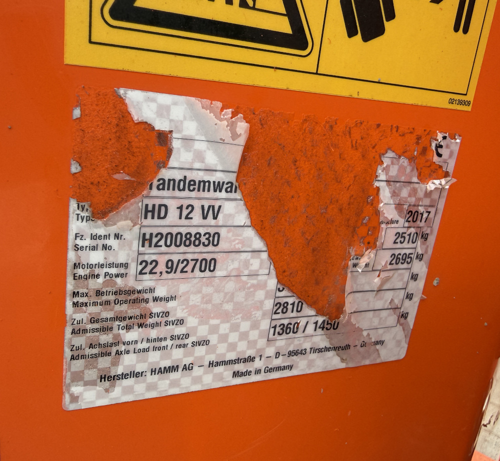 Usato 2017 Hamm HD 12 VV