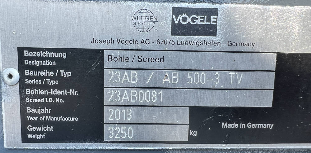 Usato 2013 Vogele S 1803-3i