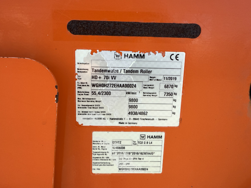 Usato 2019 Hamm HD+ 70i VV