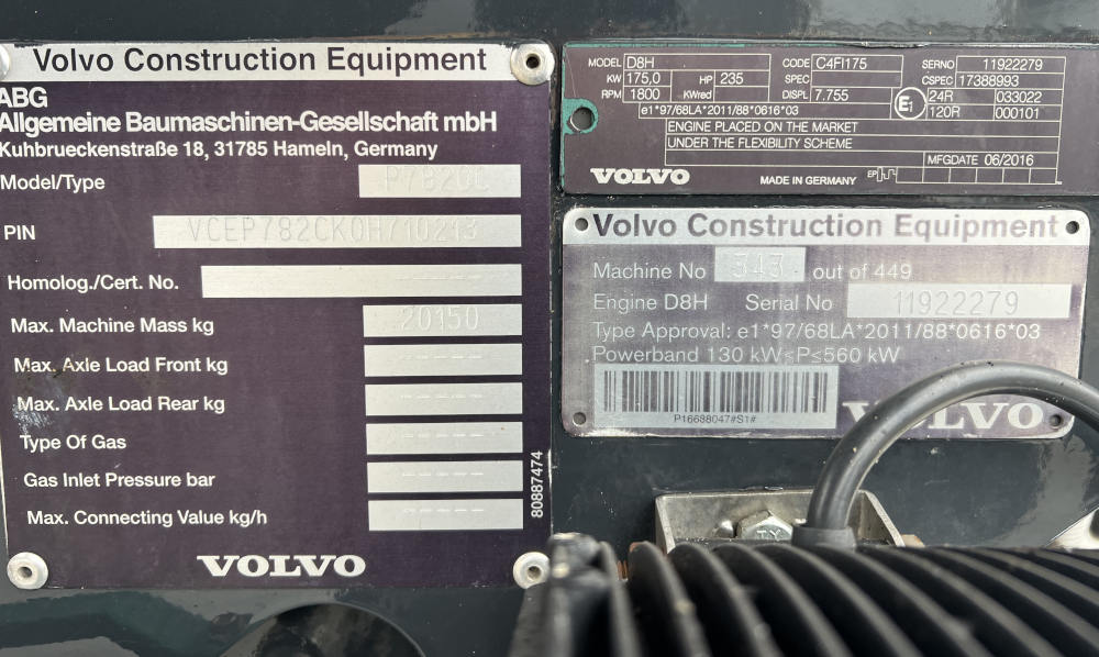 Usato 2017 Volvo P 7820C