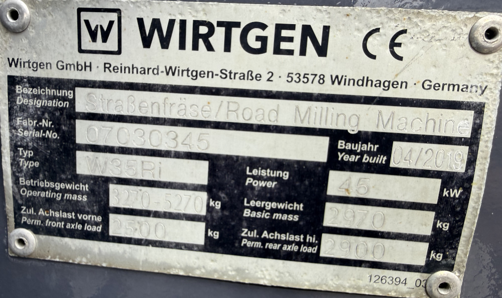 Usato 1994 Wirtgen W 500 DC -079-