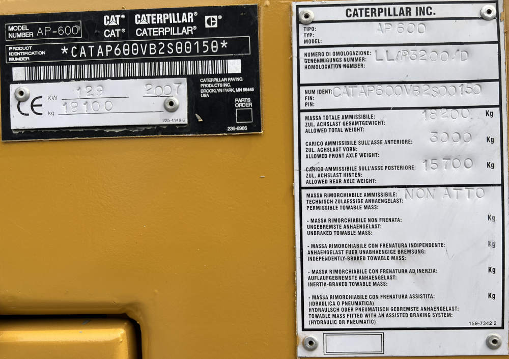 Usato 2007 Caterpillar AP 600 -150-