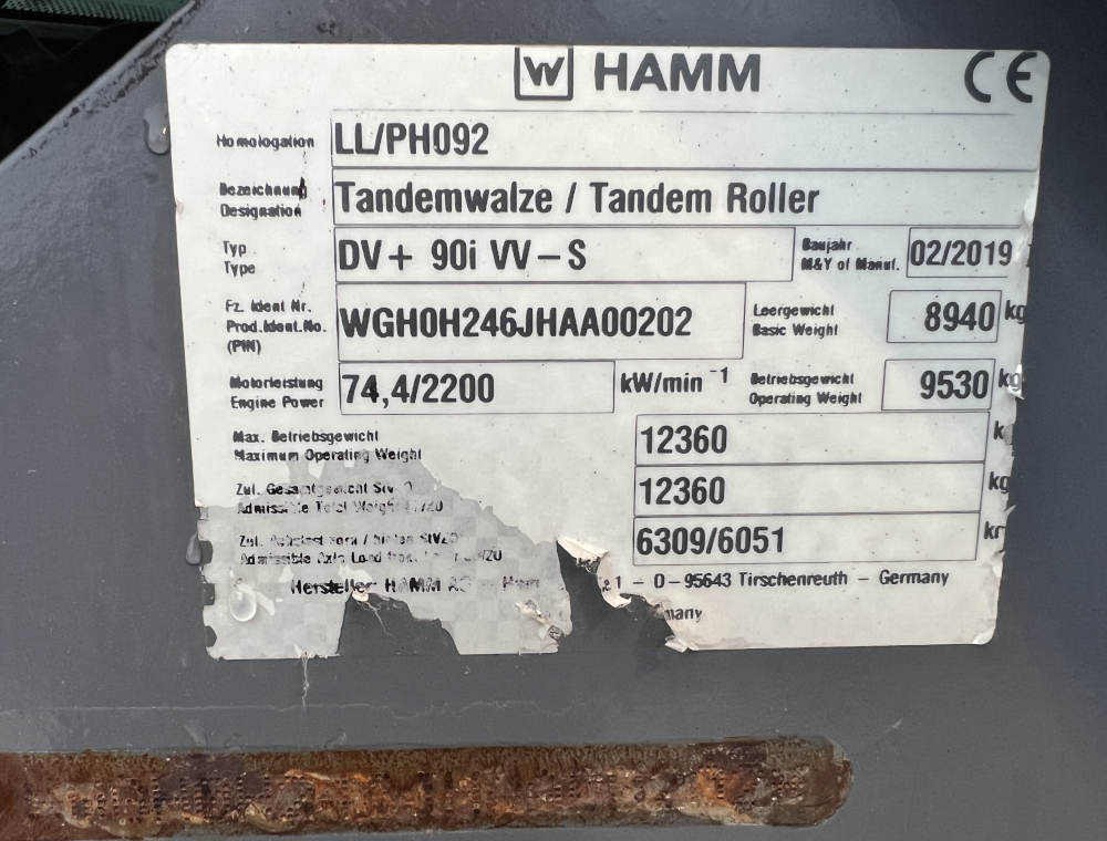 Usato 2019 Hamm DV+ 90i VV-S