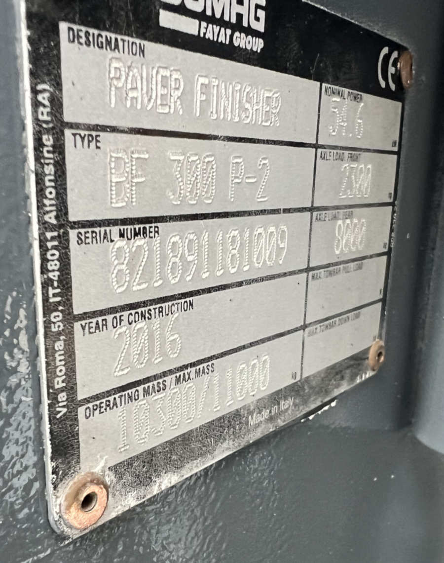 Usato 2016 Bomag BF 300 P-2