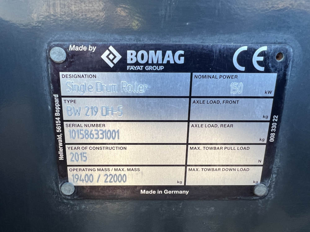 Usato 2015 Bomag BW 219 DH-5