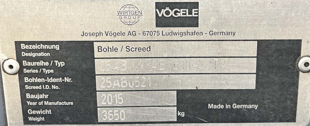 Usato 2014 Vogele S 1800-3i -095-