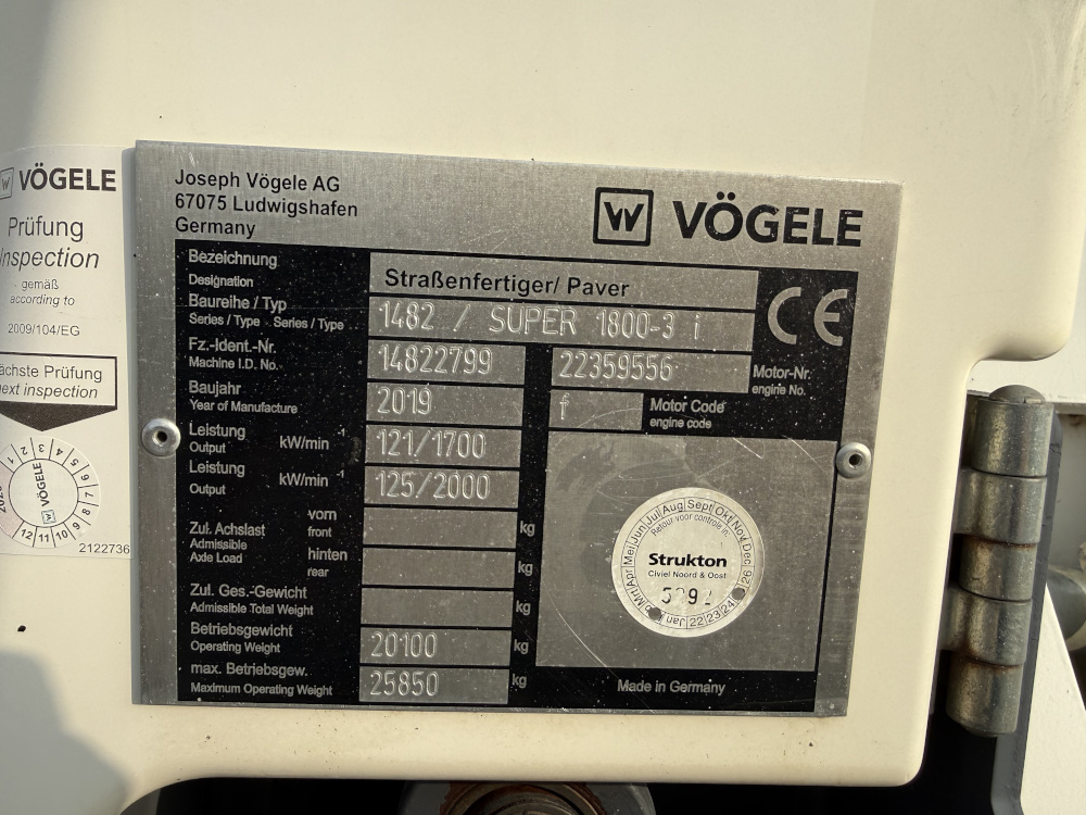 Usato 2019 Vogele Super 1800-3i