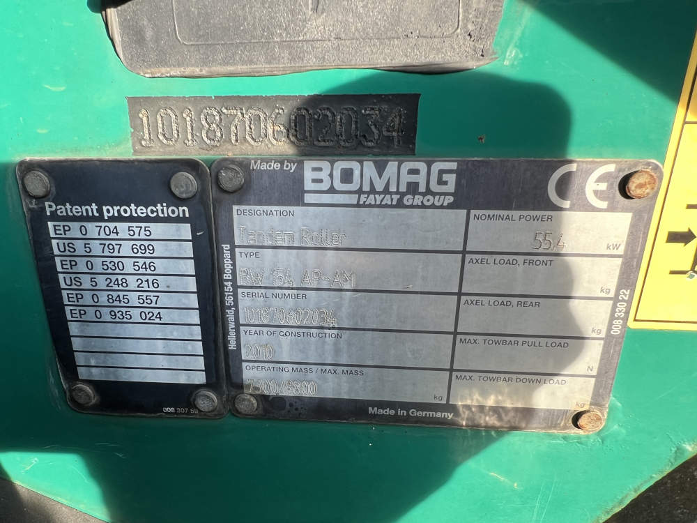 Usato 2010 Bomag BW 154 AP AM -2034-