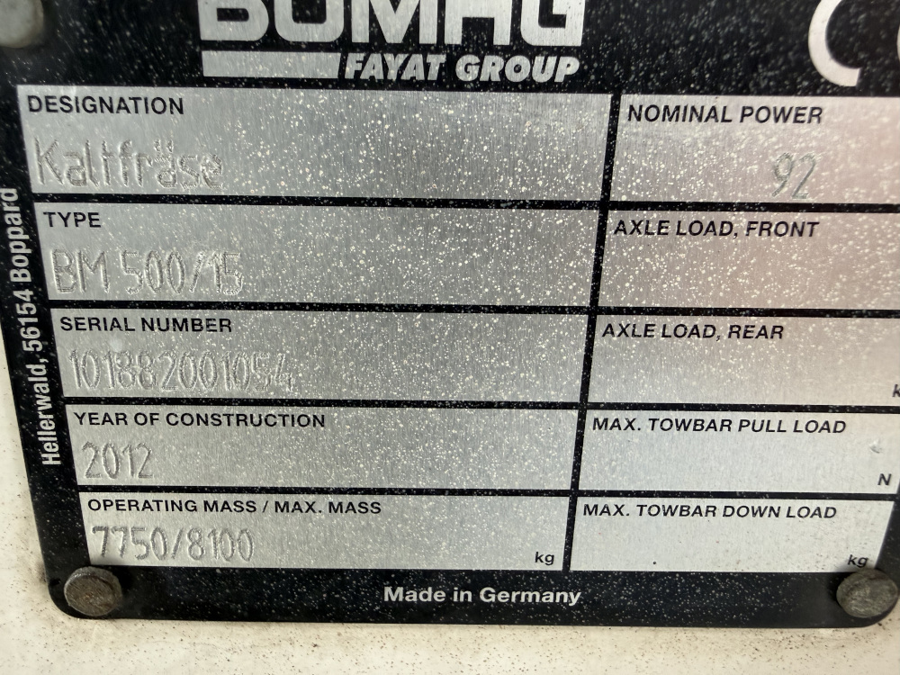 Usato 2012 Bomag BM 500/15