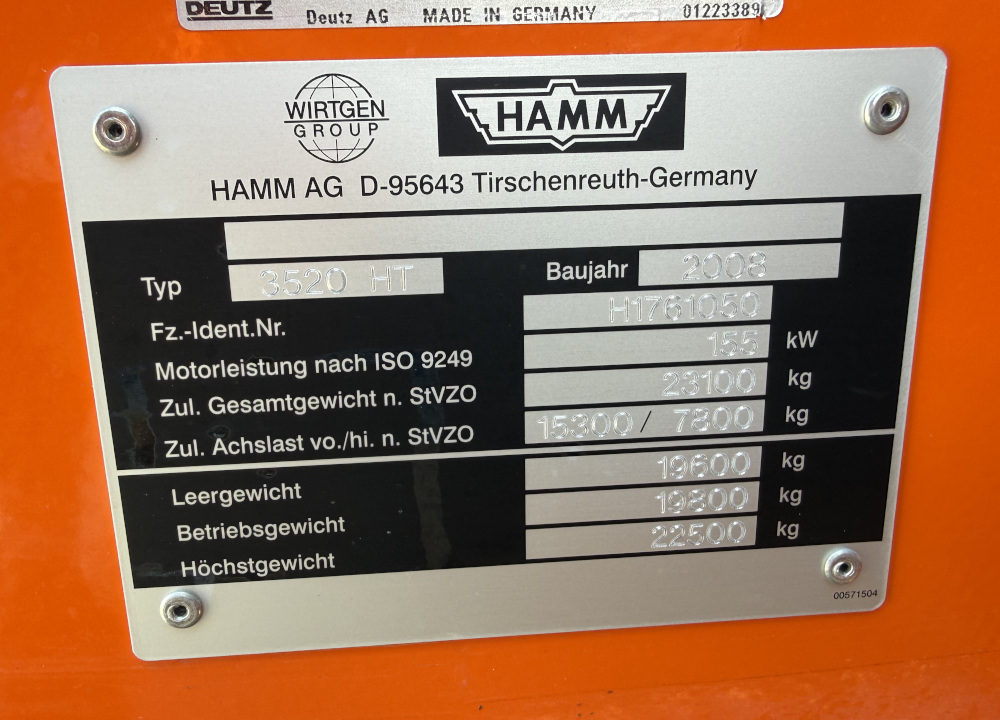 Usato 2008 Hamm 3520 HT