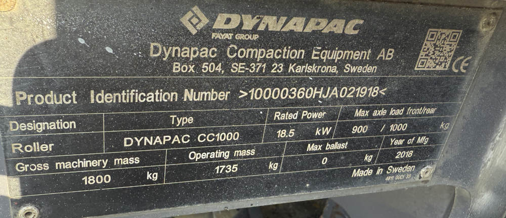 Usato 2018 Dynapac CC 1000